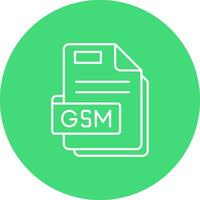 Gsm Line color circle Icon vector