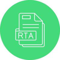 Rta Line color circle Icon vector