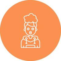 Exploding Line color circle Icon vector
