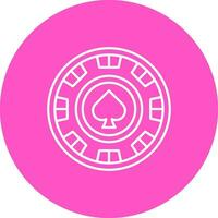 Chip Line color circle Icon vector