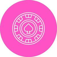 chip línea color circulo icono vector