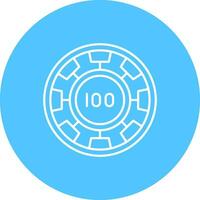 Chip Line color circle Icon vector