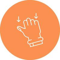 Drag Line color circle Icon vector