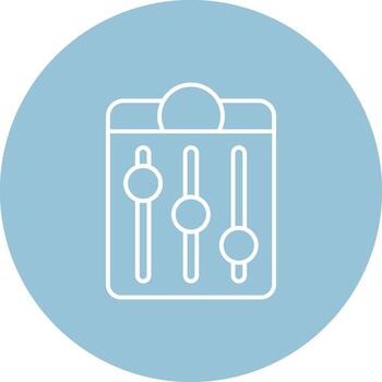 igualada línea color circulo icono vector