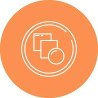 Blend Line color circle Icon vector