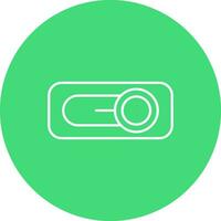 Switch Line color circle Icon vector