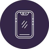 Smartphone Line color circle Icon vector