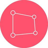 Perspective Line color circle Icon vector