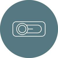 Switch Line color circle Icon vector