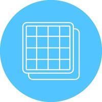 Grid Line color circle Icon vector