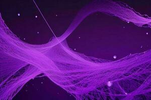 AI generated Network line of connecting stream with a wave of Futuristic abstract wave wallpaper background. Pro Photo
