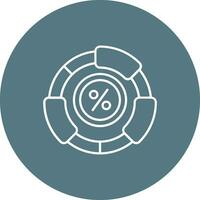Ratio Line color circle Icon vector