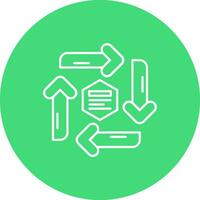 Infographic elements Line color circle Icon vector