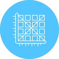 Matrix Line color circle Icon vector