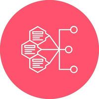 Index Line color circle Icon vector