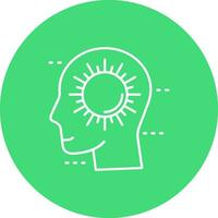 Positive Line color circle Icon vector