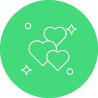 Love Line color circle Icon vector