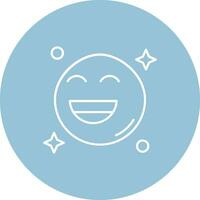 Smile Line color circle Icon vector