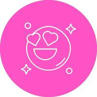 In love Line color circle Icon vector