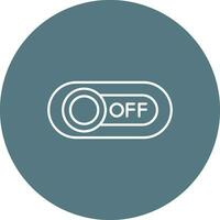 Off Line color circle Icon vector