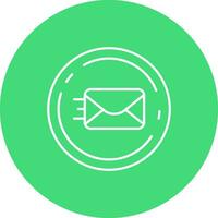 Send Line color circle Icon vector