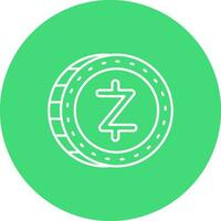 Zcash Line color circle Icon vector