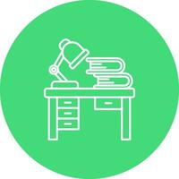 Workspace Line color circle Icon vector