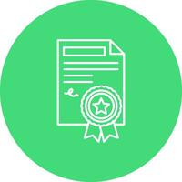 Agreement Line color circle Icon vector