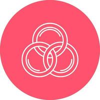 Cmyk Line color circle Icon vector