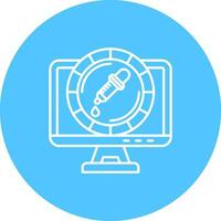 Color Line color circle Icon vector
