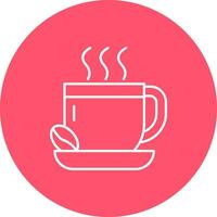 Coffee Line color circle Icon vector