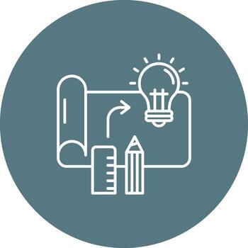 diseño proceso línea color circulo icono vector