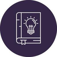 Knowledge Line color circle Icon vector
