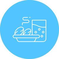 Iftar Line color circle Icon vector