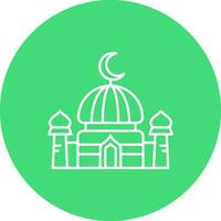 Dome Line color circle Icon vector