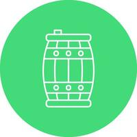 Barrel Line color circle Icon vector