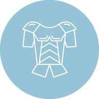 Armor Line color circle Icon vector