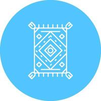 Rug Line color circle Icon vector