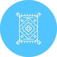 Rug Line color circle Icon vector