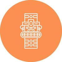 Totem Line color circle Icon vector