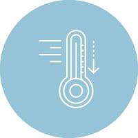 Cold Line color circle Icon vector