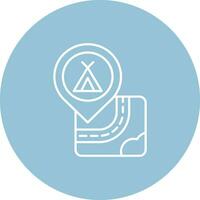 Caming Line color circle Icon vector