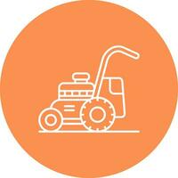 Mower Line color circle Icon vector