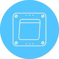 Swtich Line color circle Icon vector