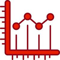 Line chart Vector Icon