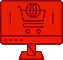 icono de vector de comercio electrónico