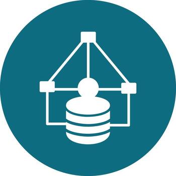 icono de vector de flujo de datos