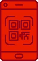 Smartphone Qr Code Vector Icon