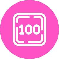 One Hundred Line color circle Icon vector
