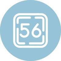 Fifty Six Line color circle Icon vector